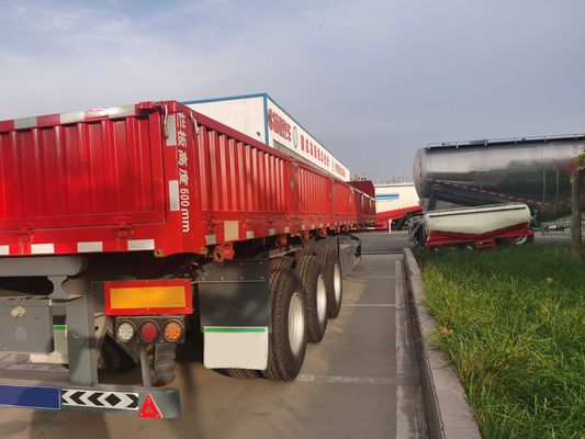 3 Axle 60 Ton Side Dumping Trailer Bulk Cargo Semi Trailer