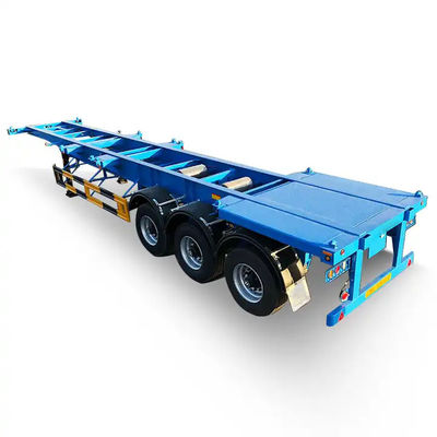 Carbon steel 12.5m  Skeleton semi trailer 40ft Container Chassis truck trailer for sale